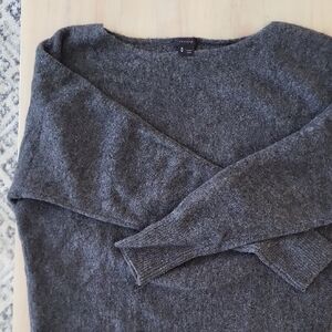 Theory Gray Wool Oversized Sweater Size Medium